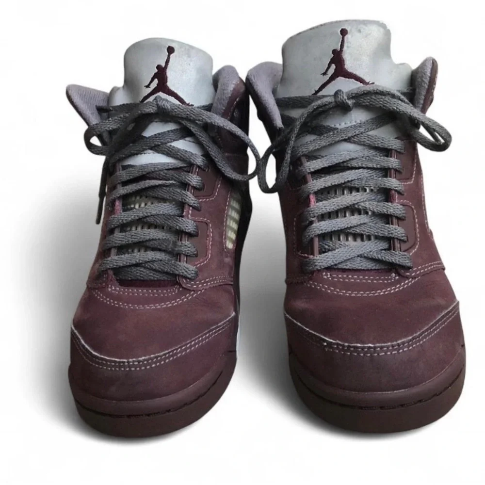 Little Kid Jordan 5 Retro FN4234 600 Deep Burgundy/Light Graphite/Metall Sz 3Y